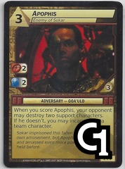 Apophis, Enemy of Sokar